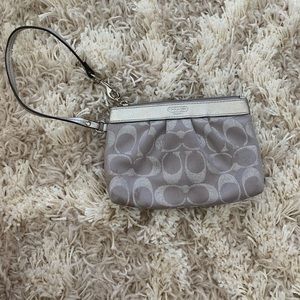 Coach Silver Wristlet